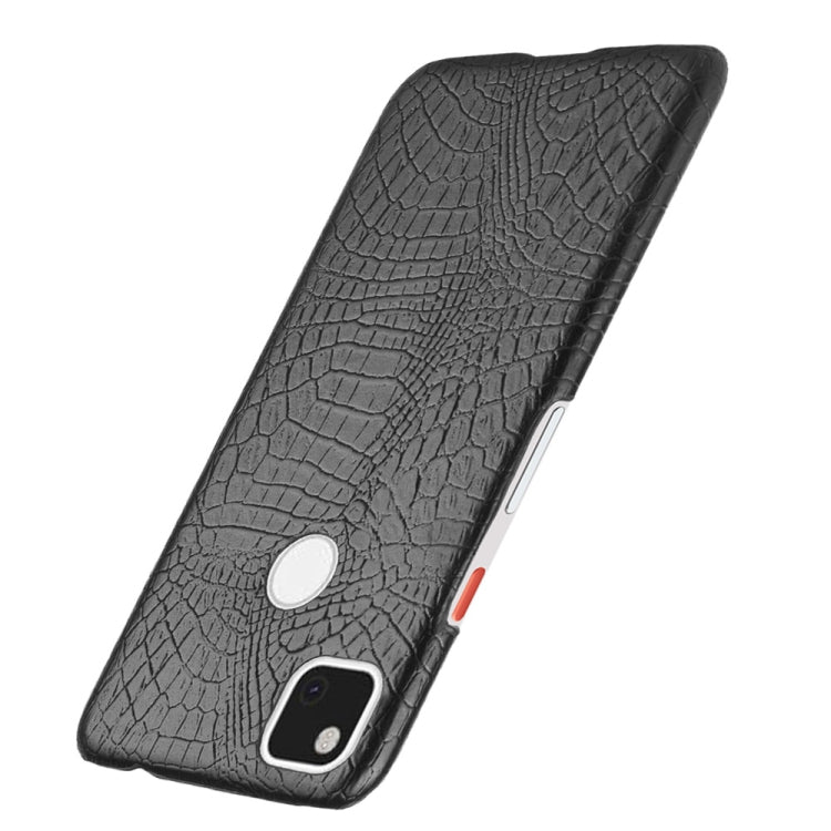 For Google Pixel 4a Shockproof Crocodile Texture PC + PU Case