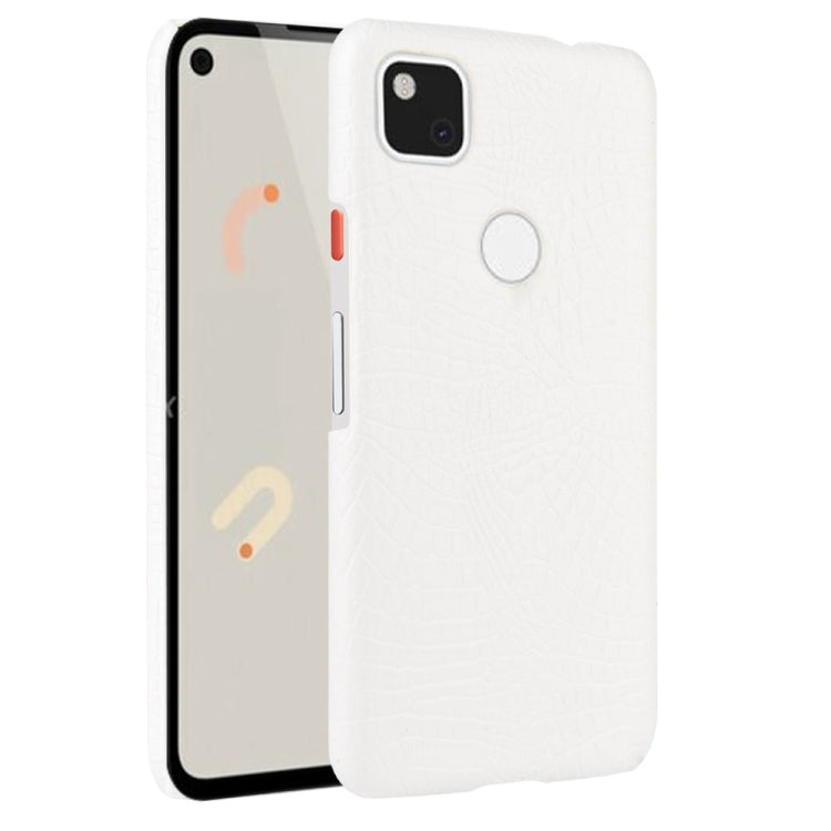 For Google Pixel 4a Shockproof Crocodile Texture PC + PU Case