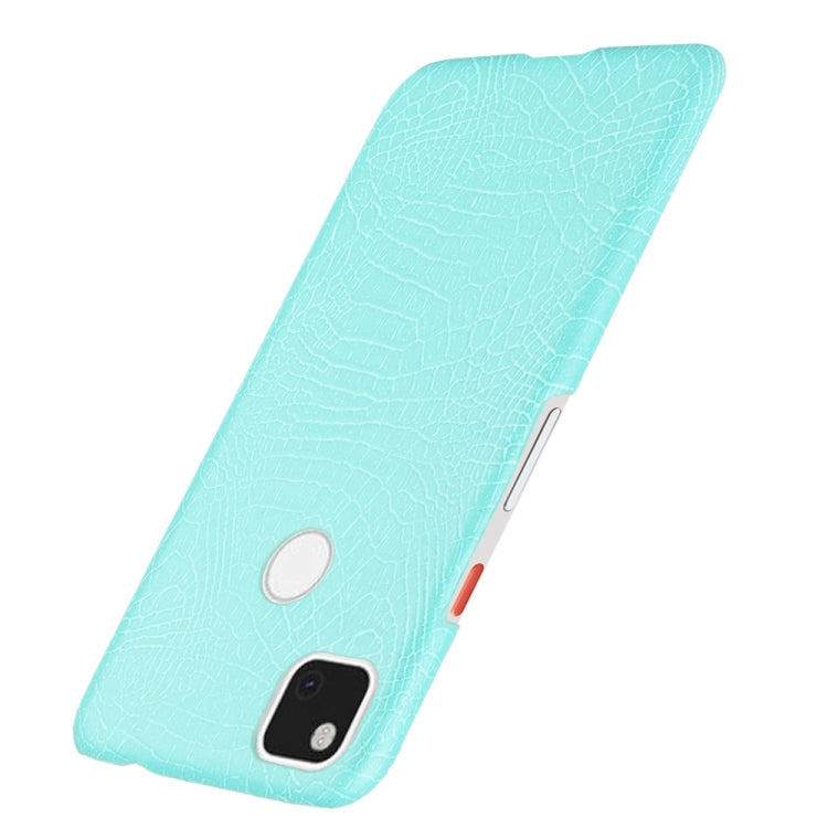 For Google Pixel 4a Shockproof Crocodile Texture PC + PU Case