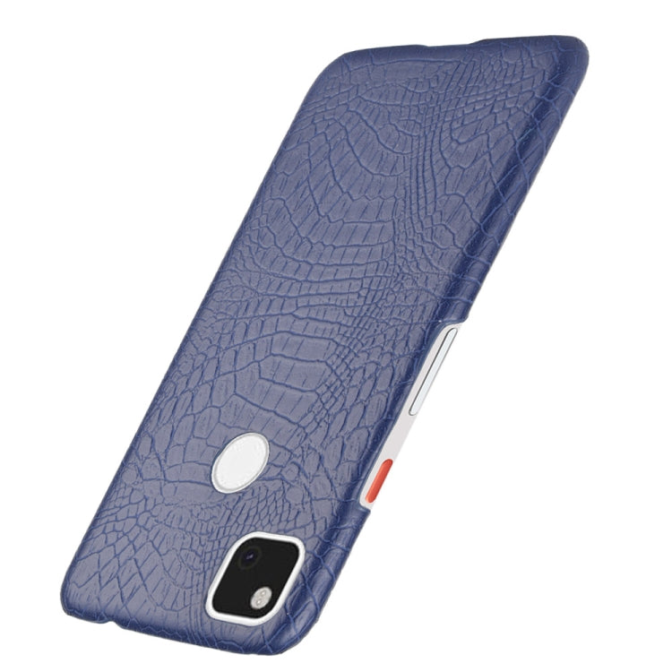 For Google Pixel 4a Shockproof Crocodile Texture PC + PU Case