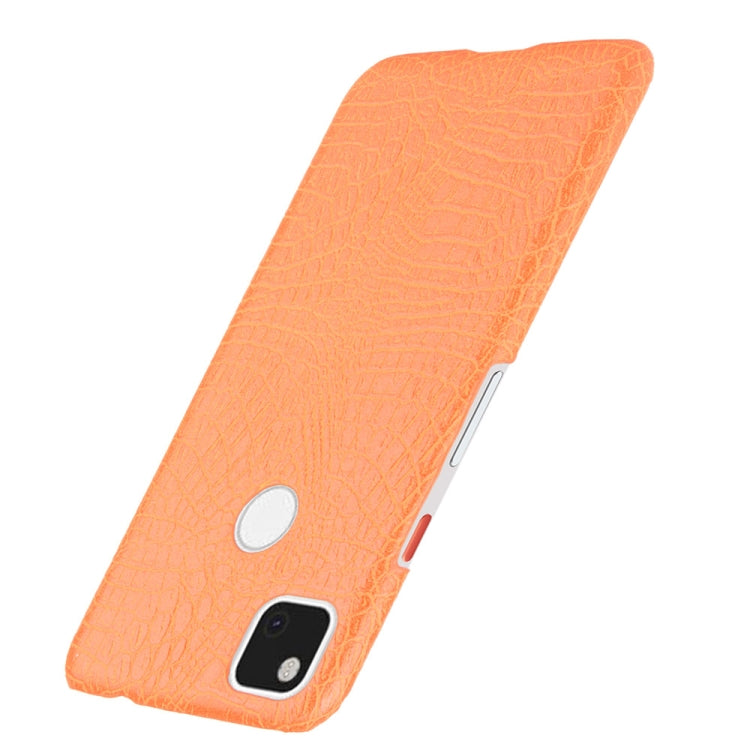 For Google Pixel 4a Shockproof Crocodile Texture PC + PU Case