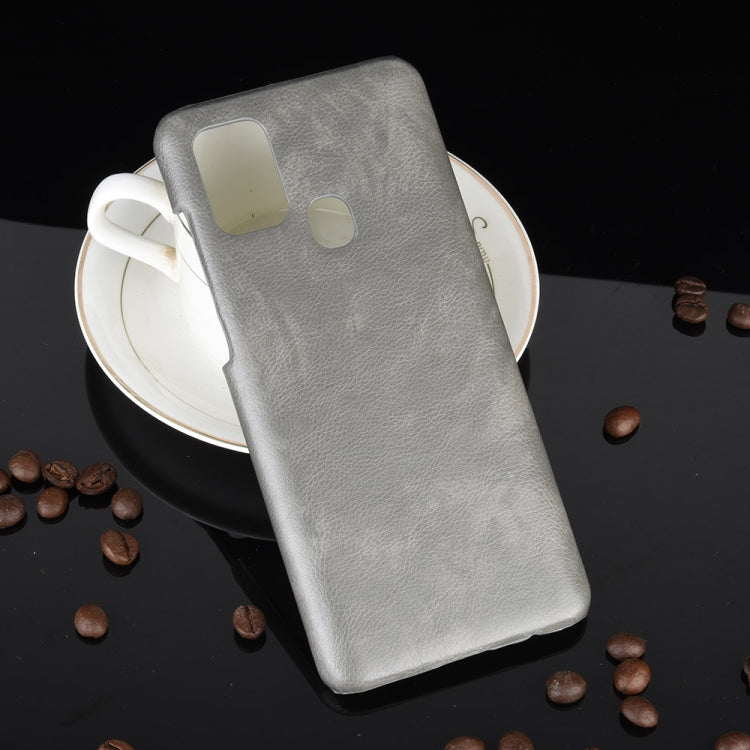 For Samsung Galaxy A21s Shockproof Litchi Texture PC + PU Case
