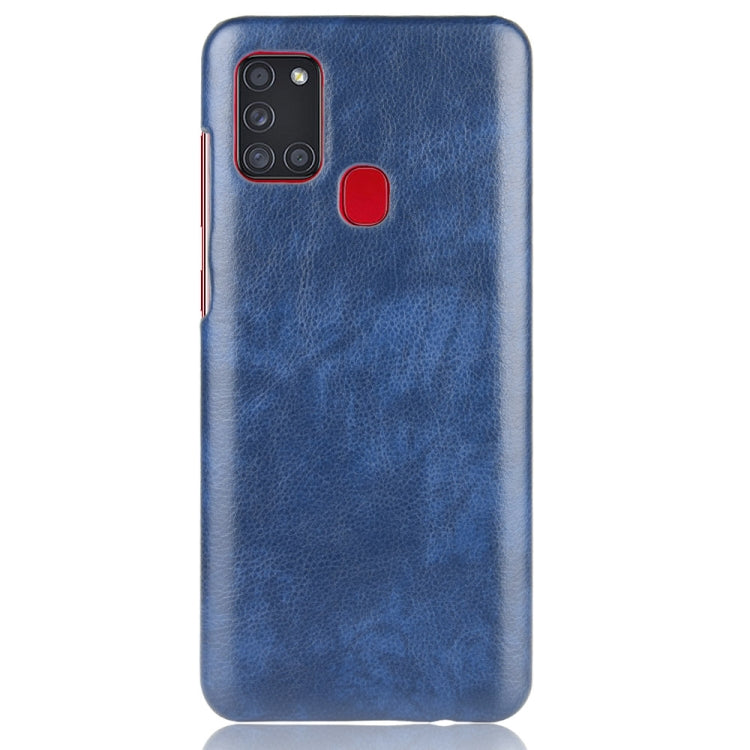 For Samsung Galaxy A21s Shockproof Litchi Texture PC + PU Case