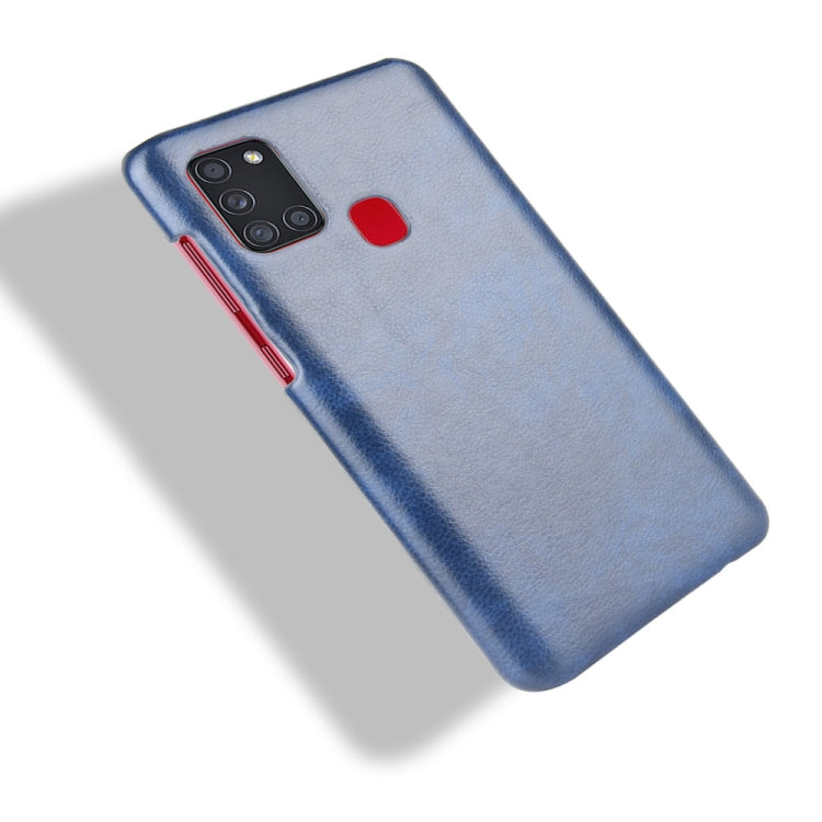For Samsung Galaxy A21s Shockproof Litchi Texture PC + PU Case