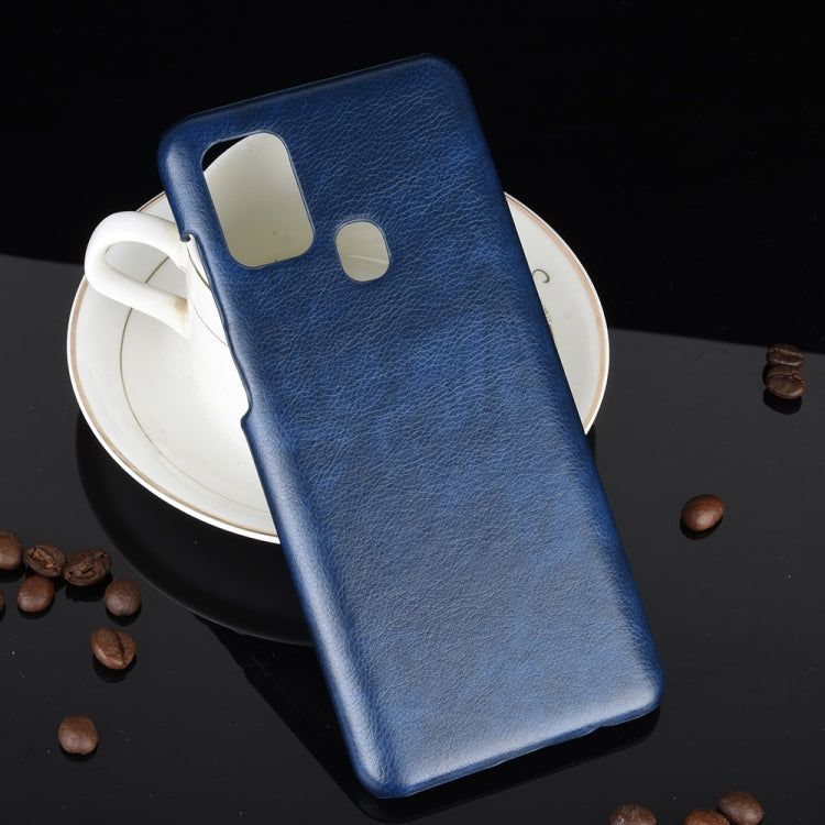 For Samsung Galaxy A21s Shockproof Litchi Texture PC + PU Case