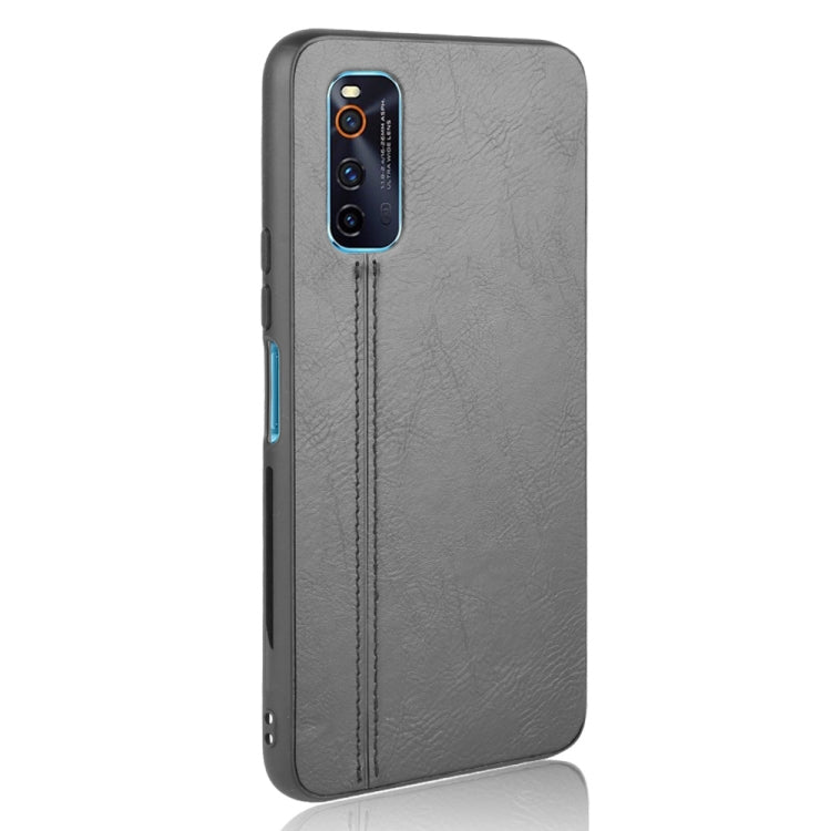 For Vivo iQOO Z1 Shockproof Sewing Cow Pattern Skin PC + PU + TPU Case