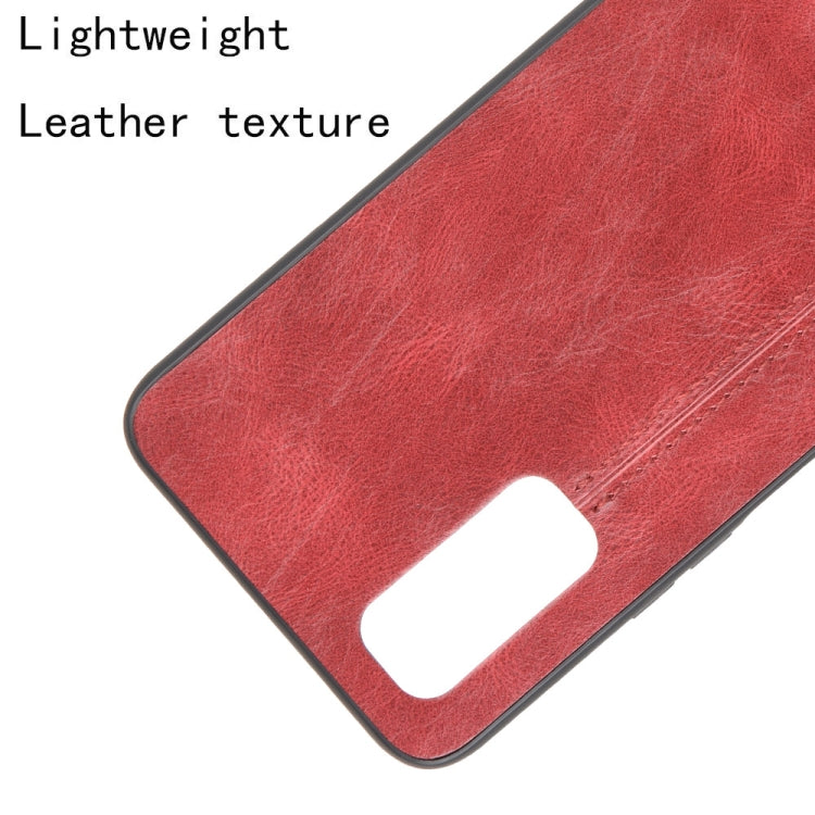 For Vivo iQOO Z1 Shockproof Sewing Cow Pattern Skin PC + PU + TPU Case