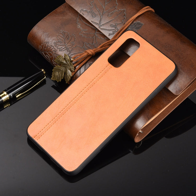 For Vivo iQOO Z1 Shockproof Sewing Cow Pattern Skin PC + PU + TPU Case