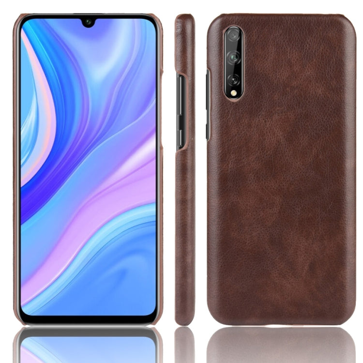 For Huawei Y8p Shockproof Litchi Texture PC + PU Case