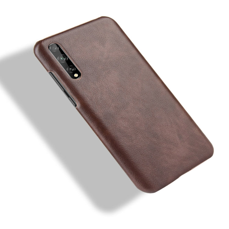 For Huawei Y8p Shockproof Litchi Texture PC + PU Case