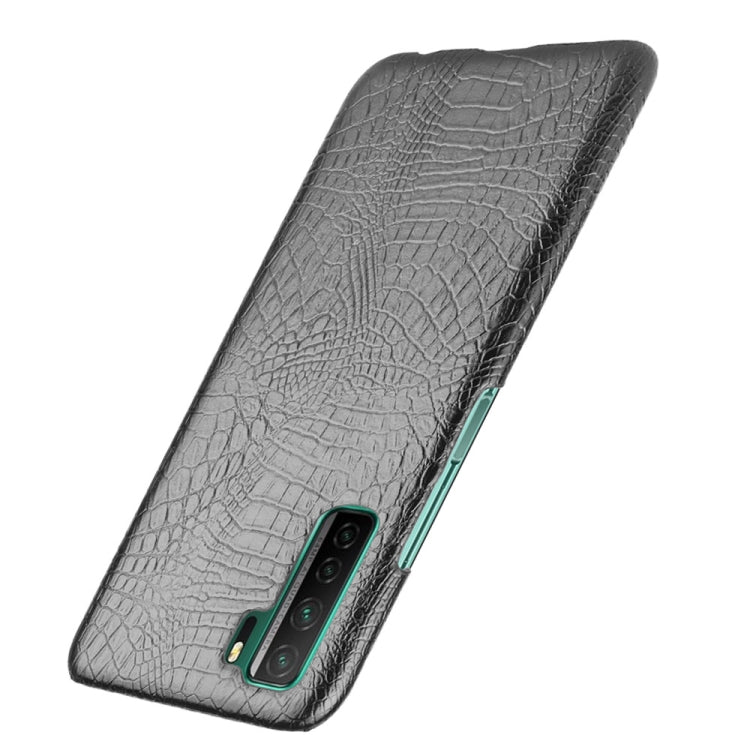 For Huawei P40 LITE 5G/Nova 7 SE Shockproof Crocodile Texture PC + PU Case