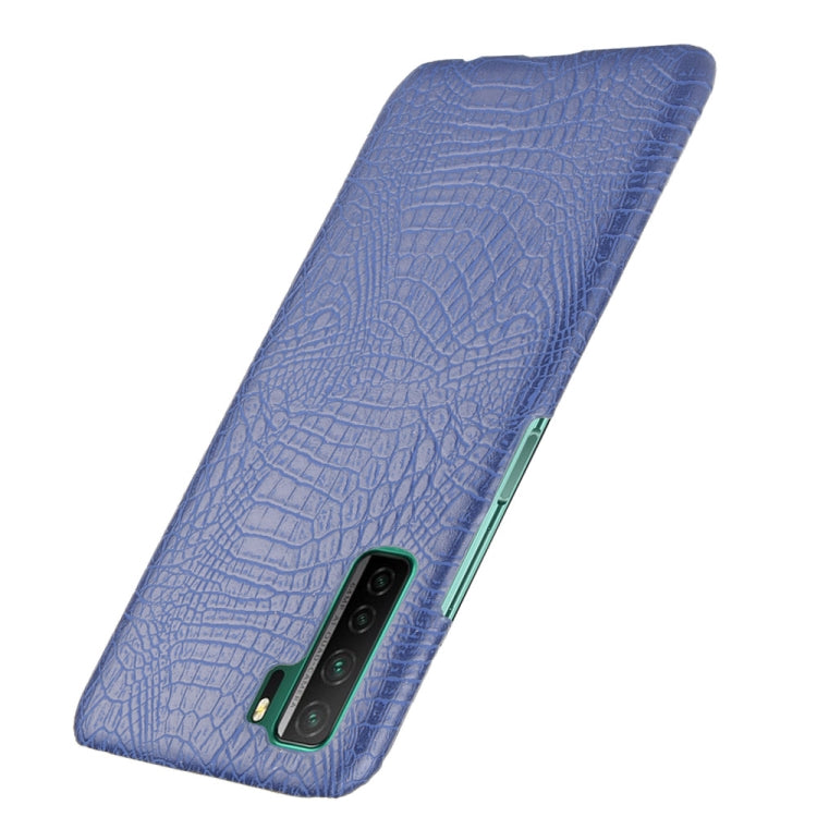For Huawei P40 LITE 5G/Nova 7 SE Shockproof Crocodile Texture PC + PU Case