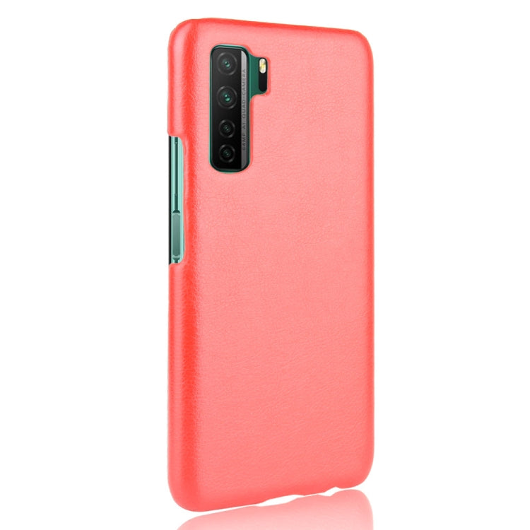 For Huawei P40 LITE 5G/Nova 7 SE Shockproof Litchi Texture PC + PU Case