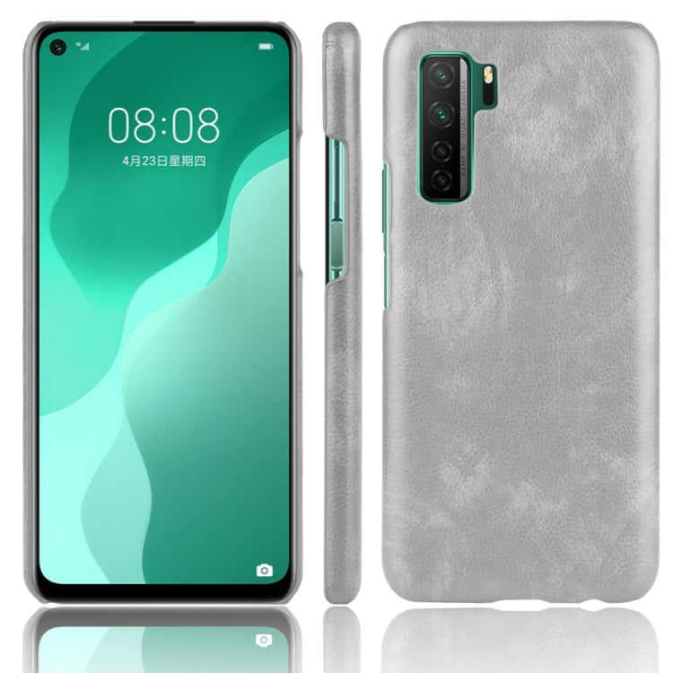 For Huawei P40 LITE 5G/Nova 7 SE Shockproof Litchi Texture PC + PU Case