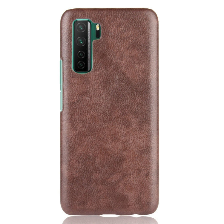 For Huawei P40 LITE 5G/Nova 7 SE Shockproof Litchi Texture PC + PU Case