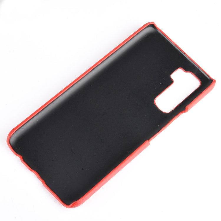 For Huawei P40 LITE 5G/Nova 7 SE Shockproof Litchi Texture PC + PU Case