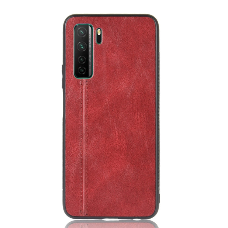 For Huawei P40 LITE 5G/Nova 7 SE Shockproof Sewing Cow Pattern Skin PC + PU + TPU Case