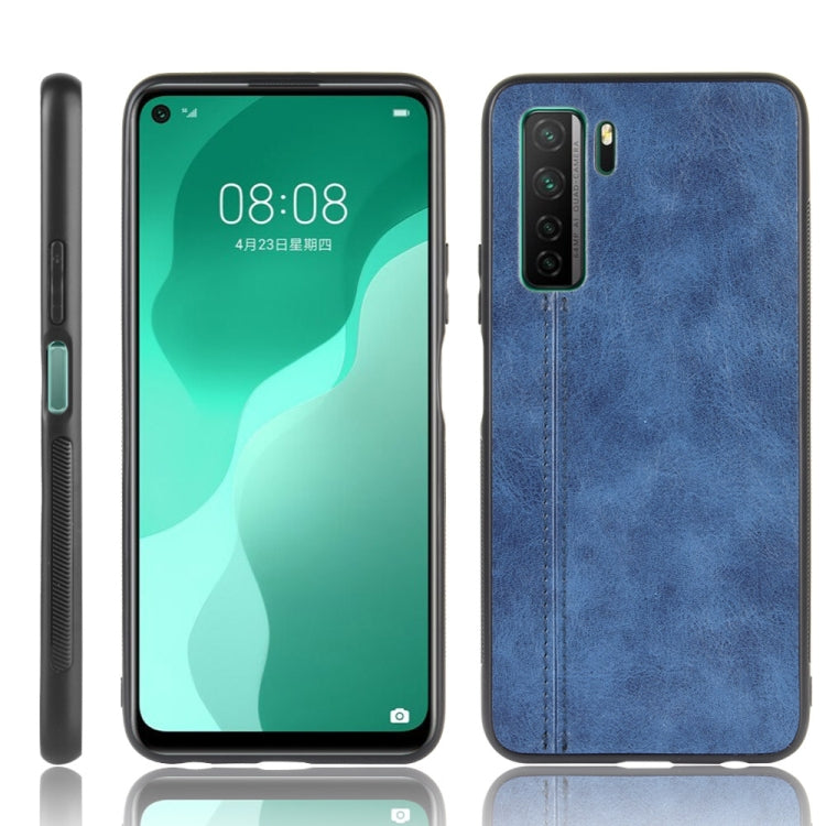 For Huawei P40 LITE 5G/Nova 7 SE Shockproof Sewing Cow Pattern Skin PC + PU + TPU Case
