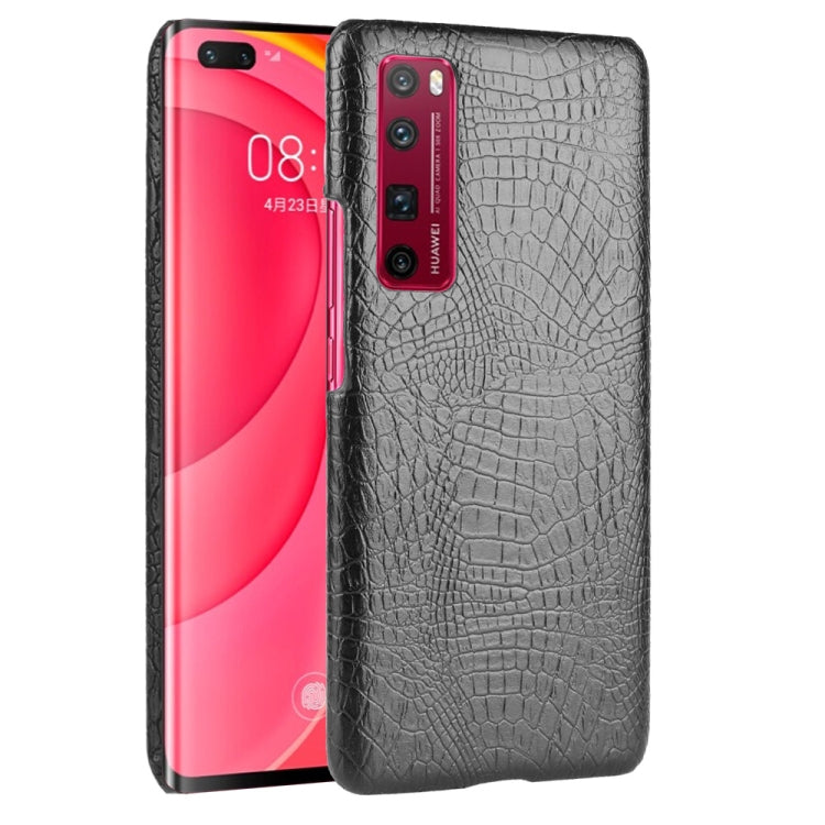 For Huawei Nova 7 Pro Shockproof Crocodile Texture PC + PU Case