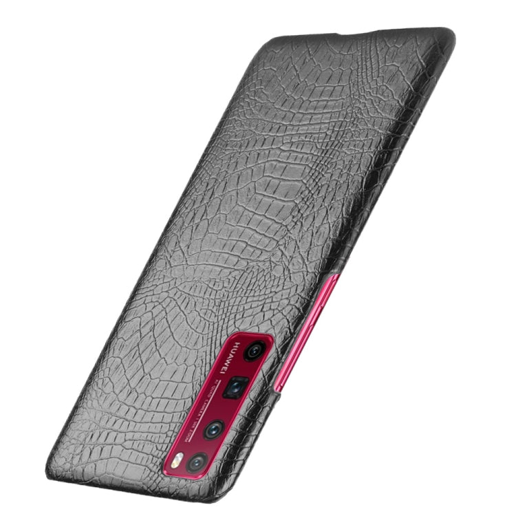 For Huawei Nova 7 Pro Shockproof Crocodile Texture PC + PU Case
