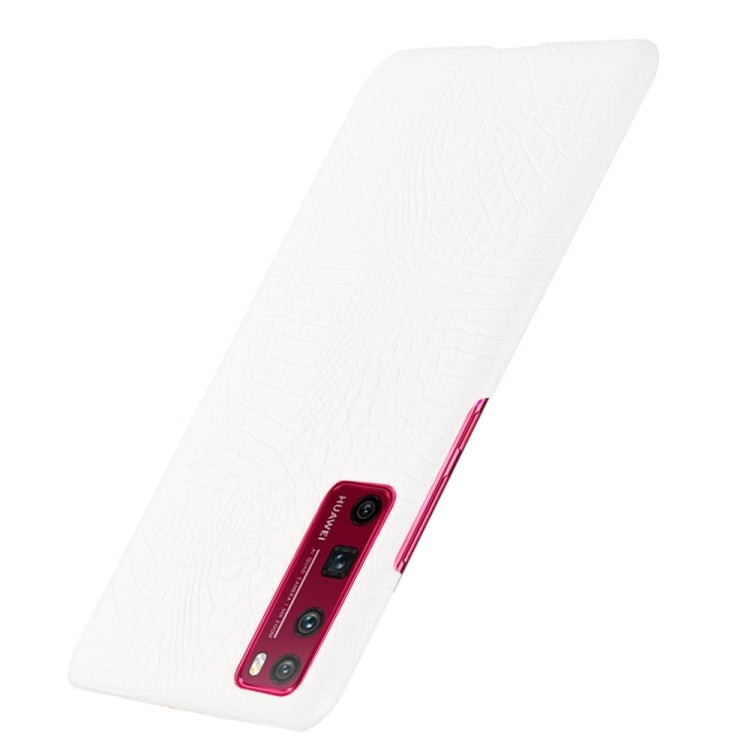 For Huawei Nova 7 Pro Shockproof Crocodile Texture PC + PU Case