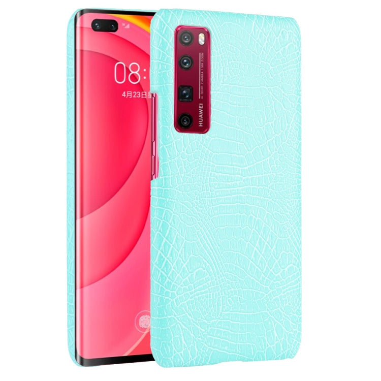 For Huawei Nova 7 Pro Shockproof Crocodile Texture PC + PU Case