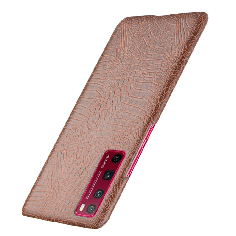 For Huawei Nova 7 Pro Shockproof Crocodile Texture PC + PU Case