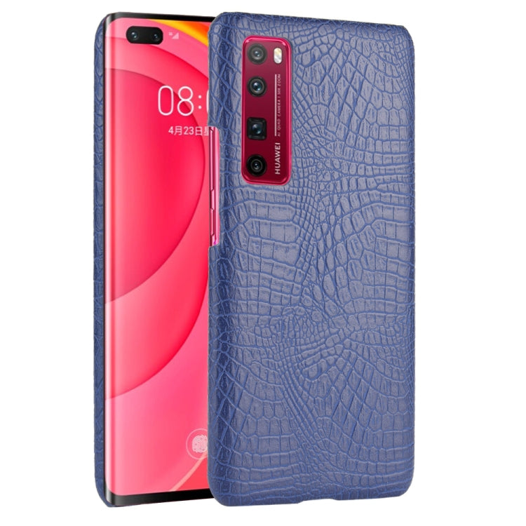 For Huawei Nova 7 Pro Shockproof Crocodile Texture PC + PU Case