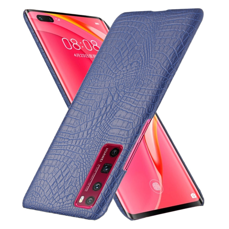For Huawei Nova 7 Pro Shockproof Crocodile Texture PC + PU Case