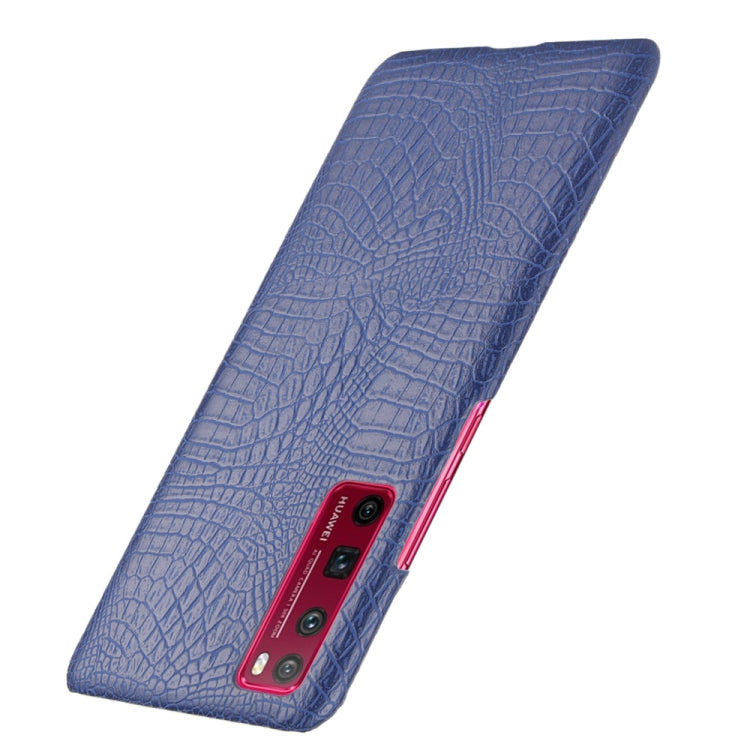 For Huawei Nova 7 Pro Shockproof Crocodile Texture PC + PU Case