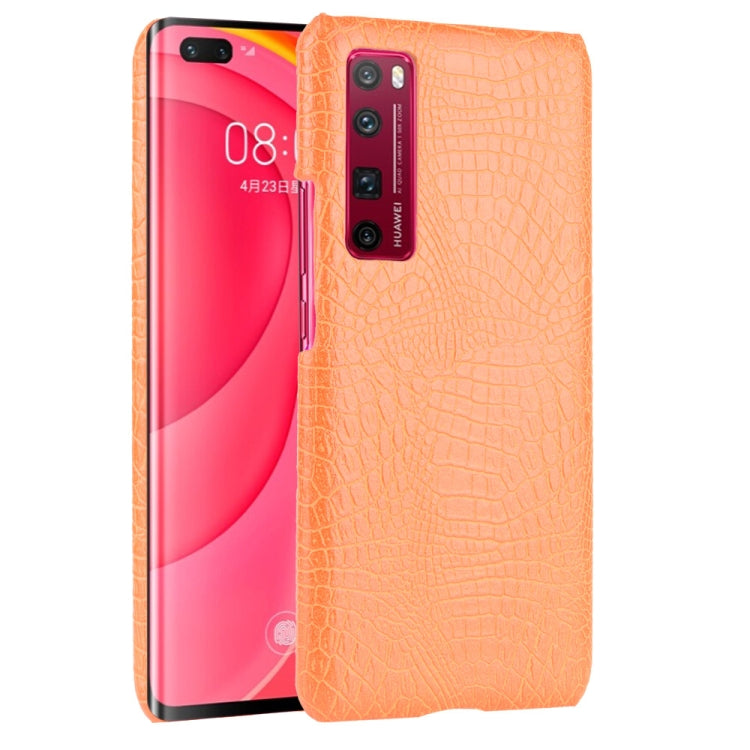 For Huawei Nova 7 Pro Shockproof Crocodile Texture PC + PU Case