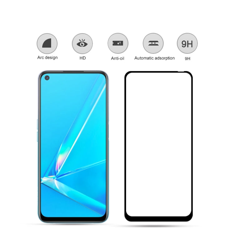 For Oppo A92 mocolo 0.33mm 9H 2.5D Full Glue Tempered Glass Film