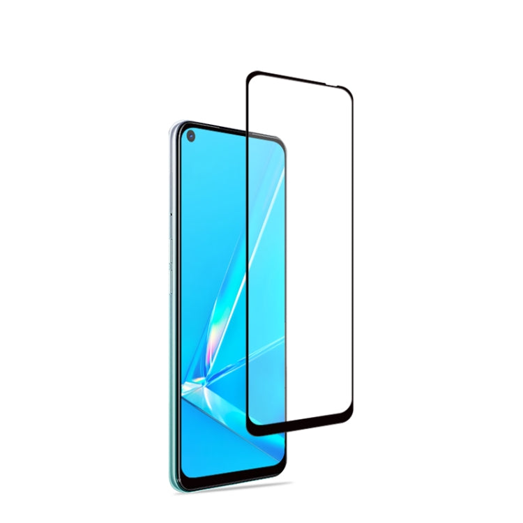 For Oppo A92 mocolo 0.33mm 9H 2.5D Full Glue Tempered Glass Film