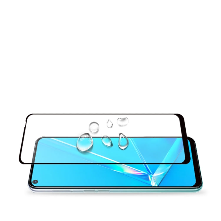 For Oppo A92 mocolo 0.33mm 9H 2.5D Full Glue Tempered Glass Film