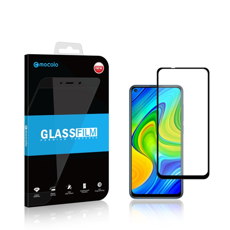 For Xiaomi Redmi 10X 4G mocolo 0.33mm 9H 2.5D Full Glue Tempered Glass Film