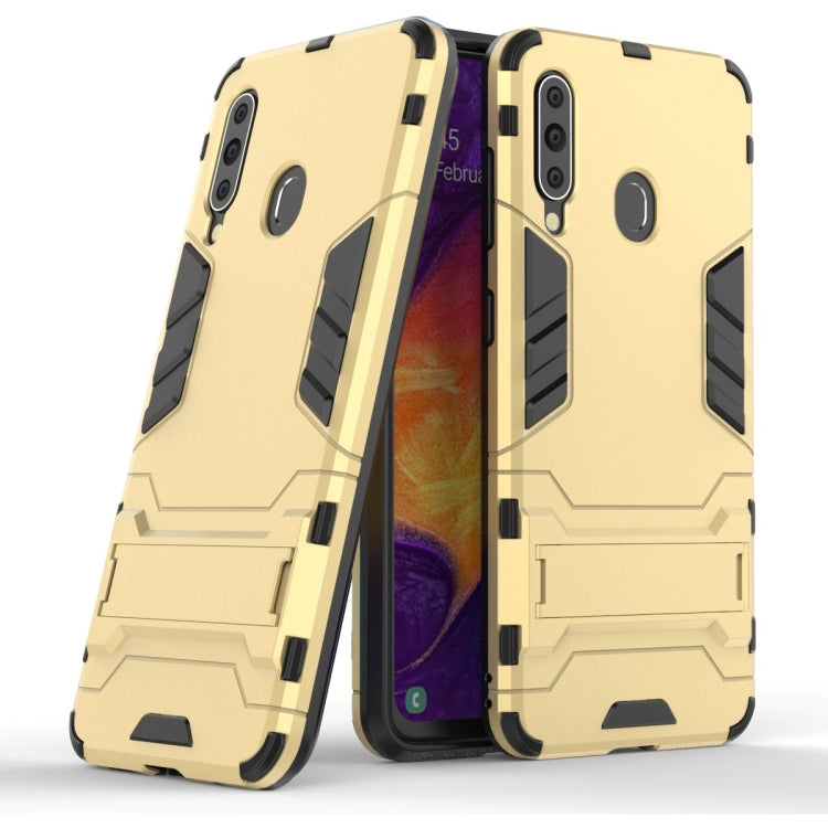 Shockproof PC + TPU Case for Galaxy A60 , with Holder