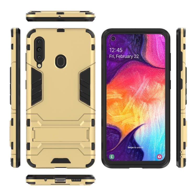 Shockproof PC + TPU Case for Galaxy A60 , with Holder