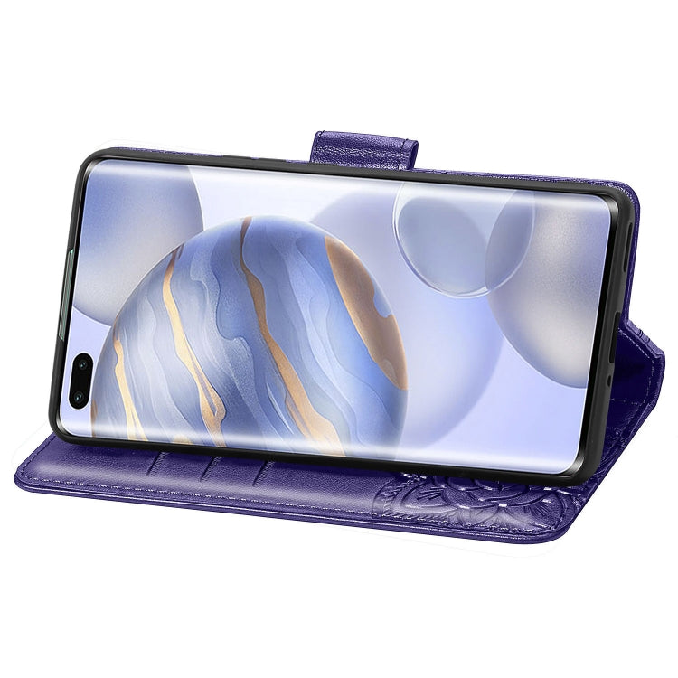 For Huawei Honor 30 Pro Butterfly Love Flower Embossed Horizontal Flip Leather Case with Bracket / Card Slot / Wallet / Lanyard