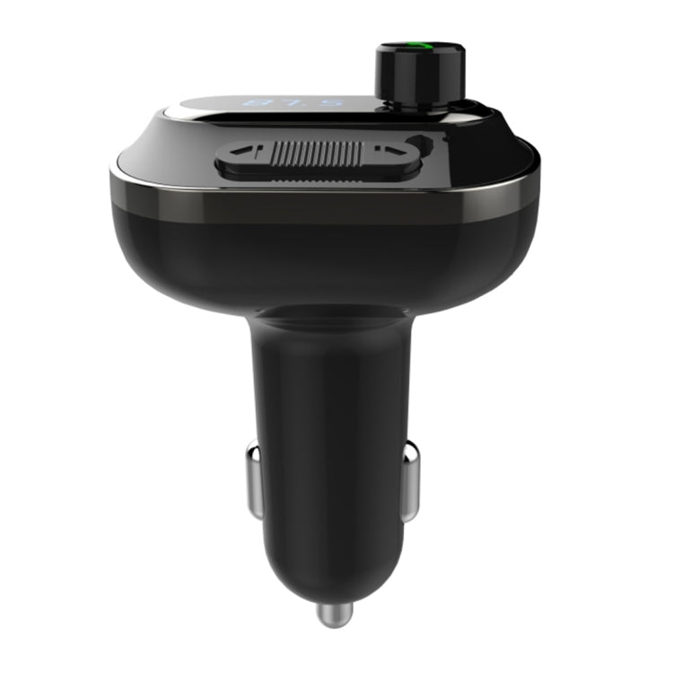 T19 Car Bluetooth Hands-Free Phone Car Charger Car Bluetooth MP3 Player black