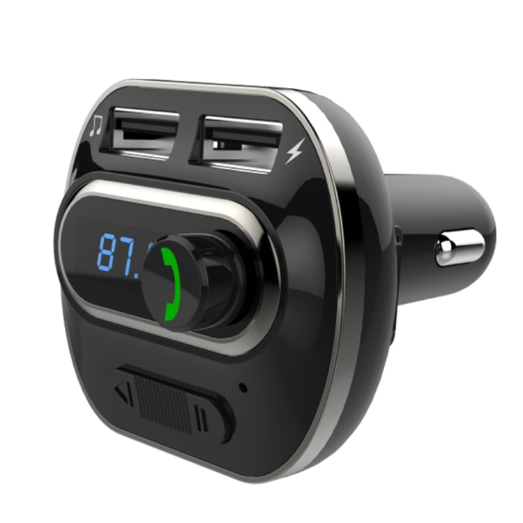 T19 Car Bluetooth Hands-Free Phone Car Charger Car Bluetooth MP3 Player black
