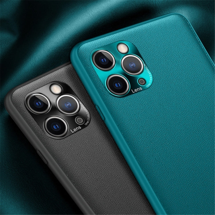For iPhone 11 Pro Max Shockproof TPU Soft Edge Skinned Plastic Case, Color:Black