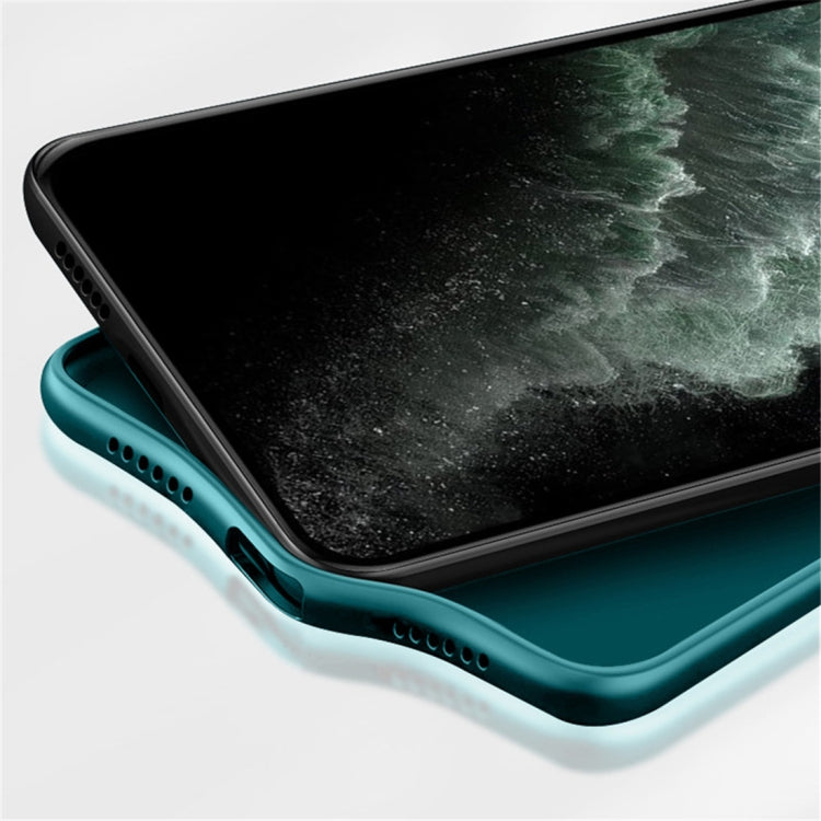 For iPhone 11 Pro Max Shockproof TPU Soft Edge Skinned Plastic Case, Color:Black