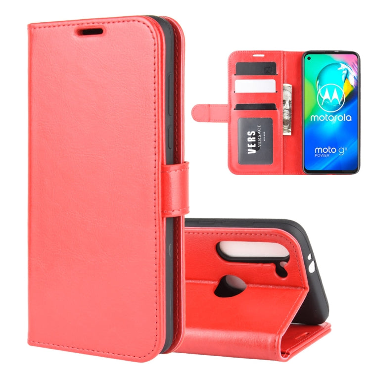 For Motorola Moto G8 Power R64 Texture Single Horizontal Flip Protective Case with Holder & Card Slots & Wallet& Photo Frame