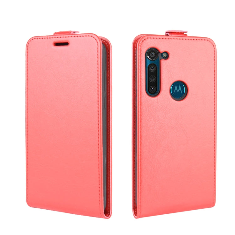 For Motorola Moto G8 Power R64 Texture Single Vertical Flip Leather Protective Case with Card Slots & Photo Frame