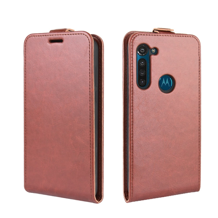 For Motorola Moto G8 Power R64 Texture Single Vertical Flip Leather Protective Case with Card Slots & Photo Frame