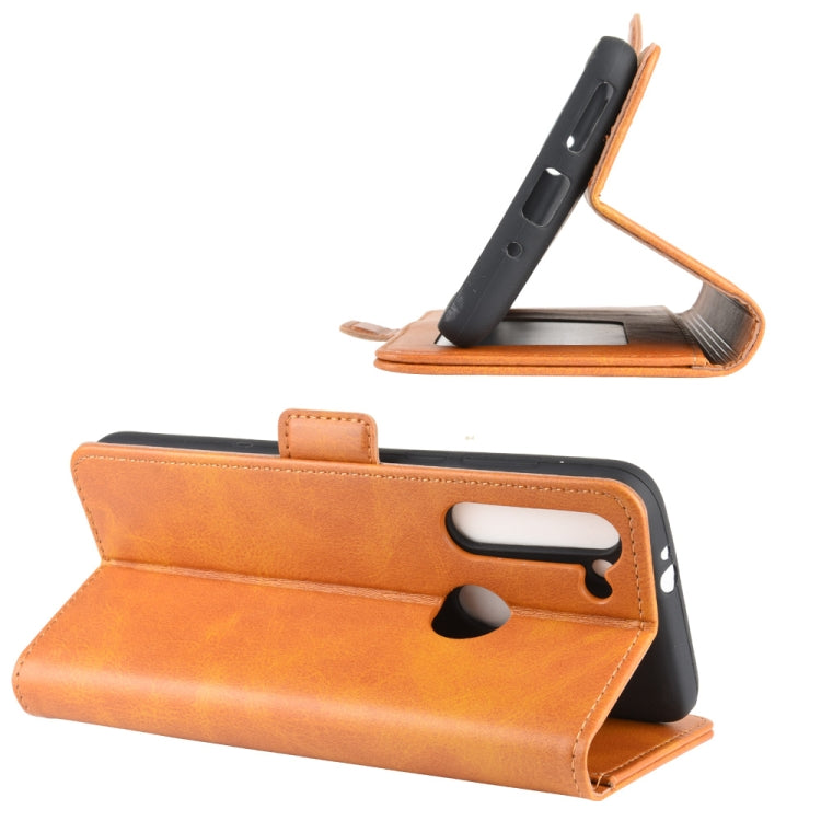 For Motorola Moto G8 Power Dual-side Magnetic Buckle Horizontal Flip Leather Case with Holder & Card Slots & Wallet