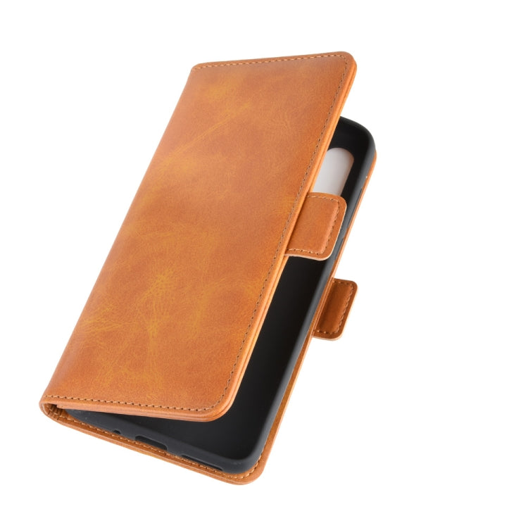 For Motorola Moto G8 Power Dual-side Magnetic Buckle Horizontal Flip Leather Case with Holder & Card Slots & Wallet