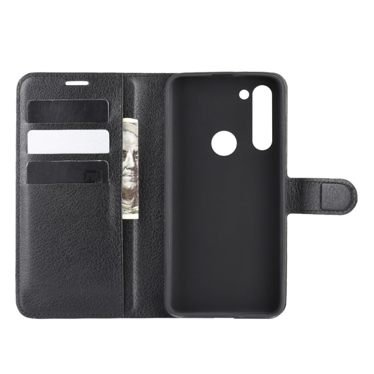 For Motorola Moto G8 Power Litchi Texture Horizontal Flip Protective Case with Holder & Card Slots & Wallet