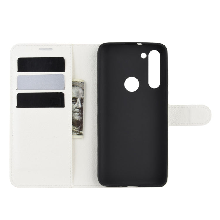 For Motorola Moto G8 Power Litchi Texture Horizontal Flip Protective Case with Holder & Card Slots & Wallet