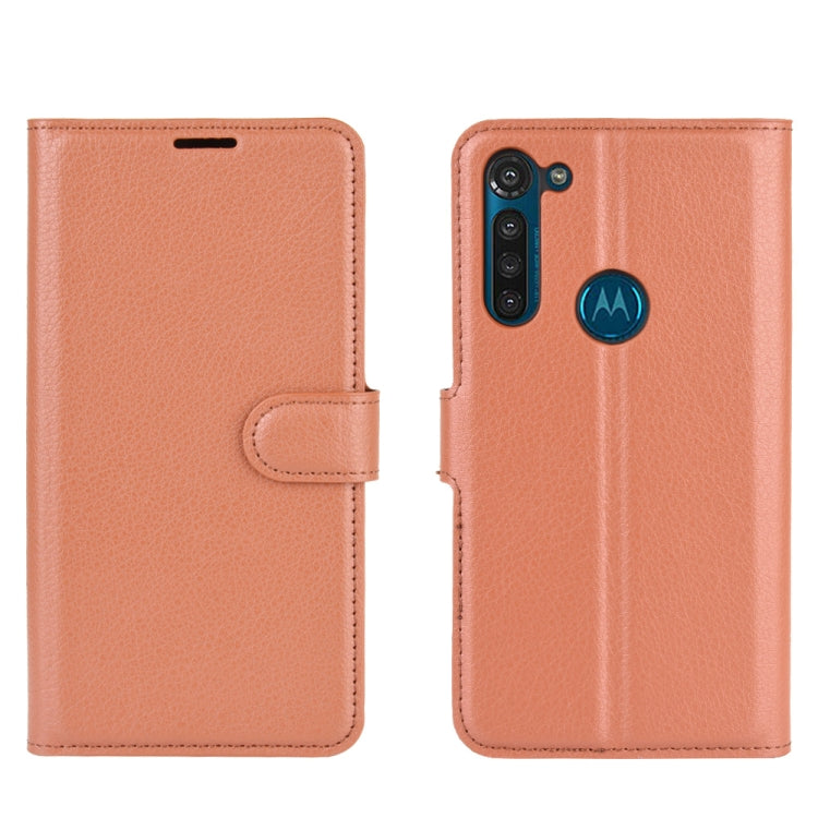 For Motorola Moto G8 Power Litchi Texture Horizontal Flip Protective Case with Holder & Card Slots & Wallet